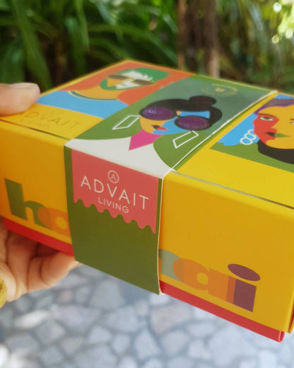 Holi Gulals | Premium Organic (Made From Flowers And Vegetables) – Safe For Kids – No Artificial Perfumes, No Synthetic Dyes &amp; Stain Free – Advait Living – Set Of 4