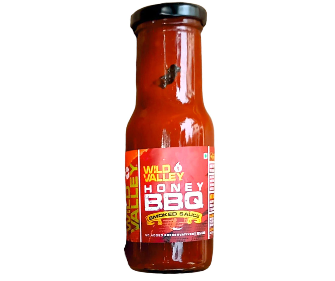 Sauce | Honey BBQ Smoked Sauce - All Natural - No Added Preservatives - Wild Valley - 225gm