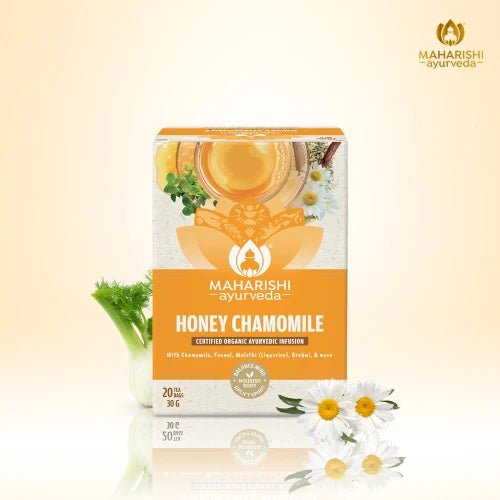 Tea | Honey Chamomile Tea - Restorative Sleep &amp; Relaxation Blend - Maharishi Ayurvedaindia - 20 Tea Bag