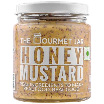Honey Mustard- Gluten Free, Nut Free, 100% Natural- Made With Apple Cider Vinegar –No Refined Sugar, No Additives &amp; Preservatives – The Gourmet Jar – 180gm