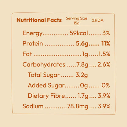 Bar |Plant Protein Bar with Lentils (Honey Cheese) – 6g Protein – Gluten Free, No Added Sugar, No Added Preservatives, No Artificial flavours, No Palm Oil– Earthy Origins  – 15gm