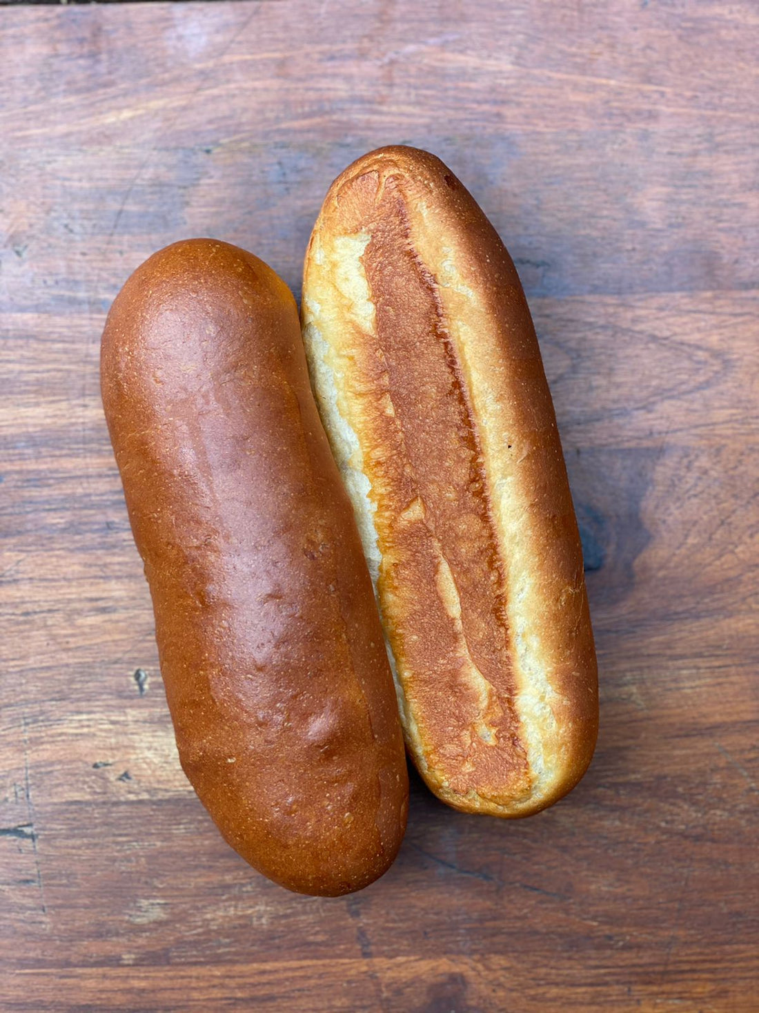 Hot Dog Buns - No Bread Improver, Emulsifiers, Stabiliser, No Preservatives & No Flavour Enhancer Or No Refined Sugar - Set of 4 - Nature&