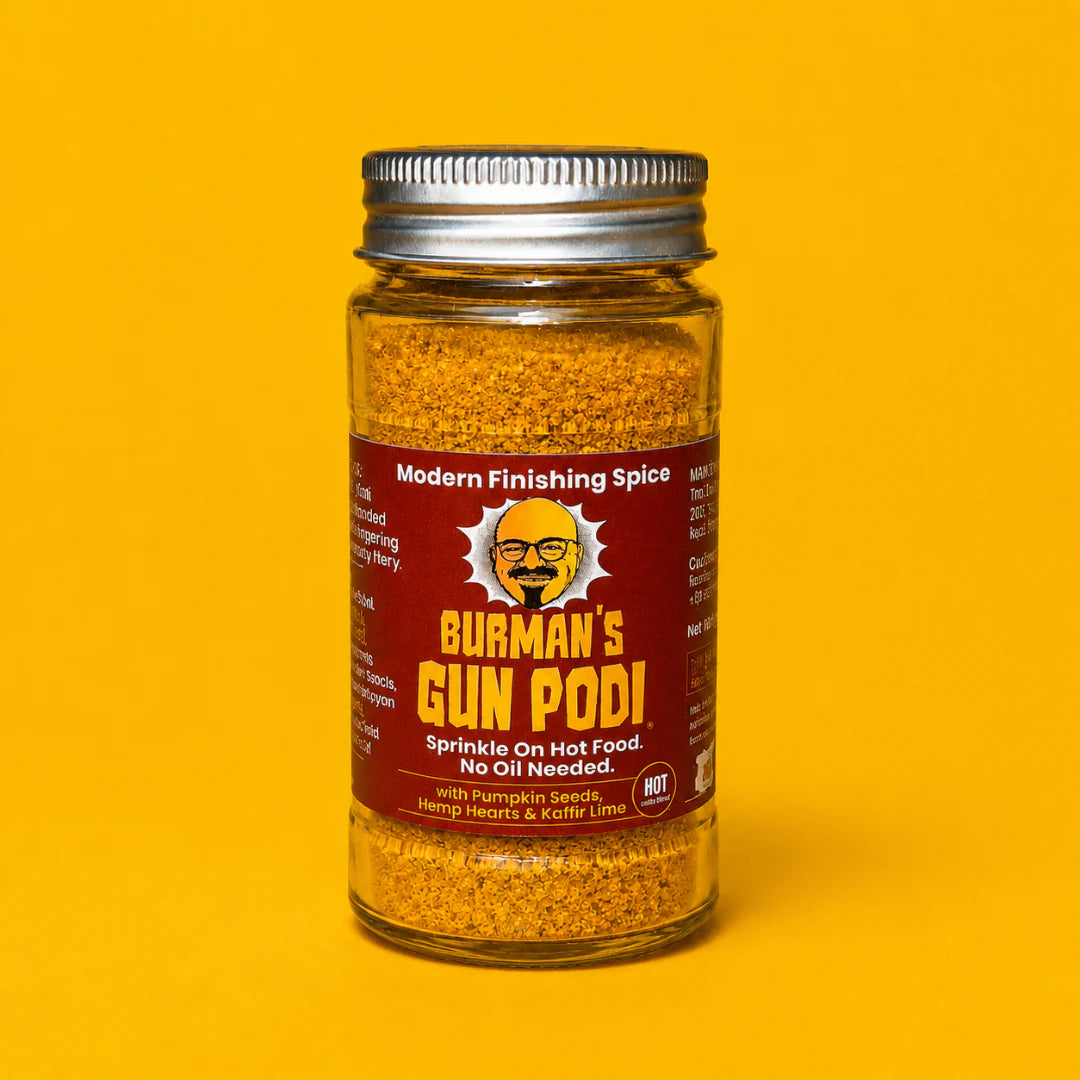 Seasoning | Hot with Pumpkin Seeds (Hemp Hearts &amp; Kaffir Lime) - Gluten Free , Vegan-Natural Ingredients, No Onion -Gun Podi- 50gm