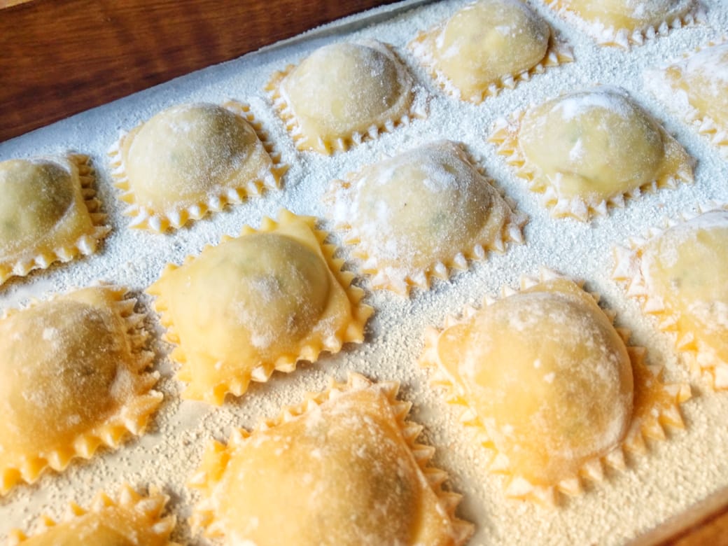 Pasta | Ravioli (Chicken &amp; Cheese) - Made With Unbleached Whole Grain Flour &amp; Semolina - Handmade - Nature’s Soul – 250gm