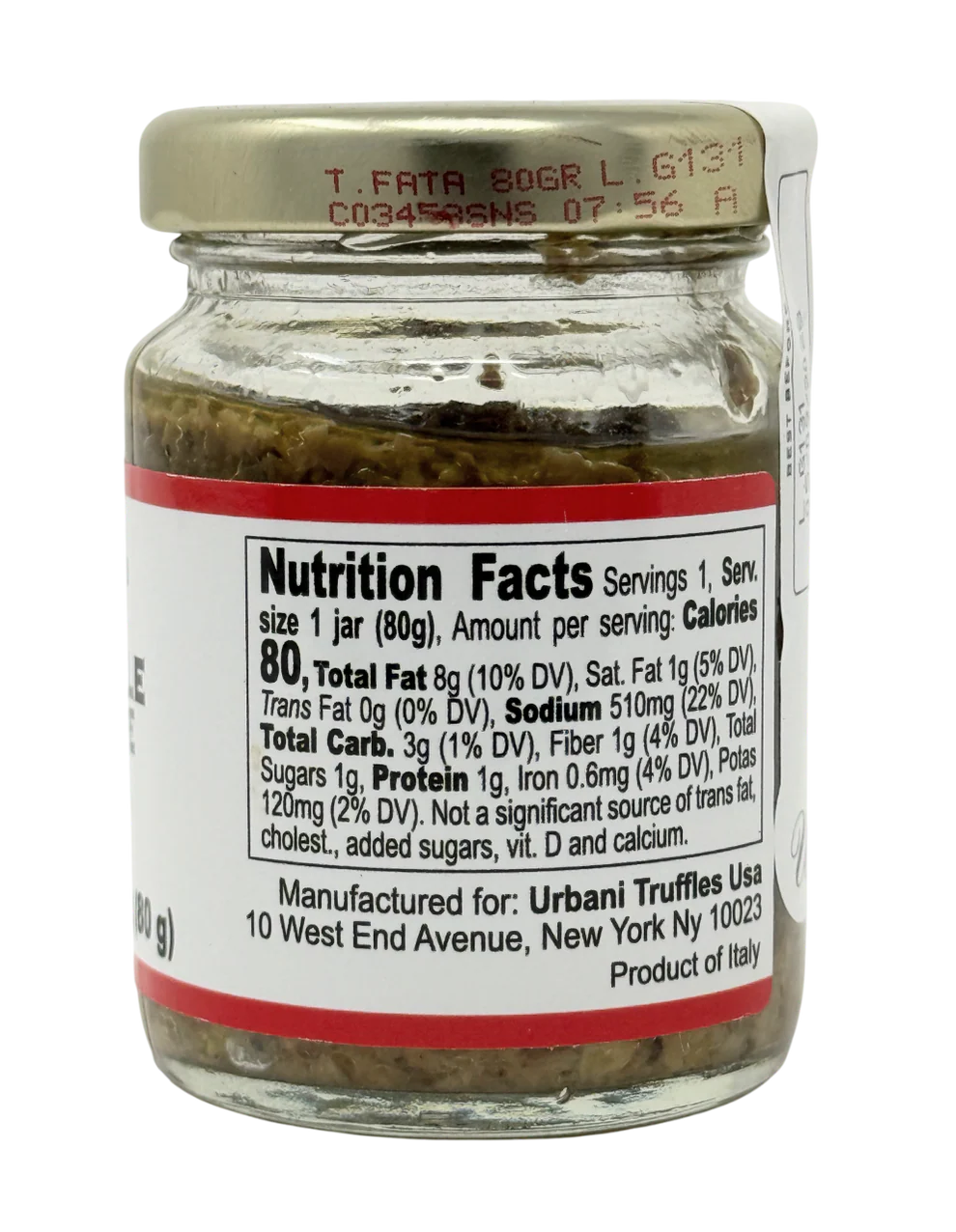 Truffle &amp; Mushroom Sauce –Gluten Free-Non GMO - Urbani – 80gm