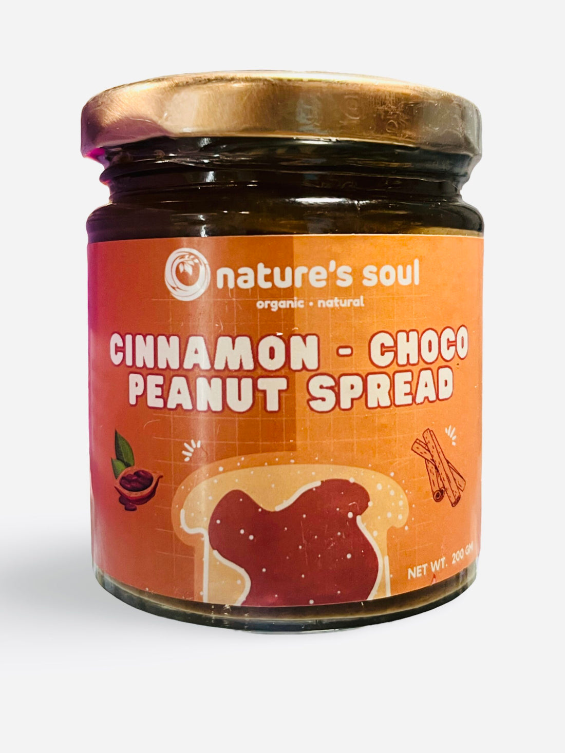 Spread | Cinnamon, Choco & Peanut Spread - Sweetened with Coconut Sugar - No Artificial Colours - Natures&