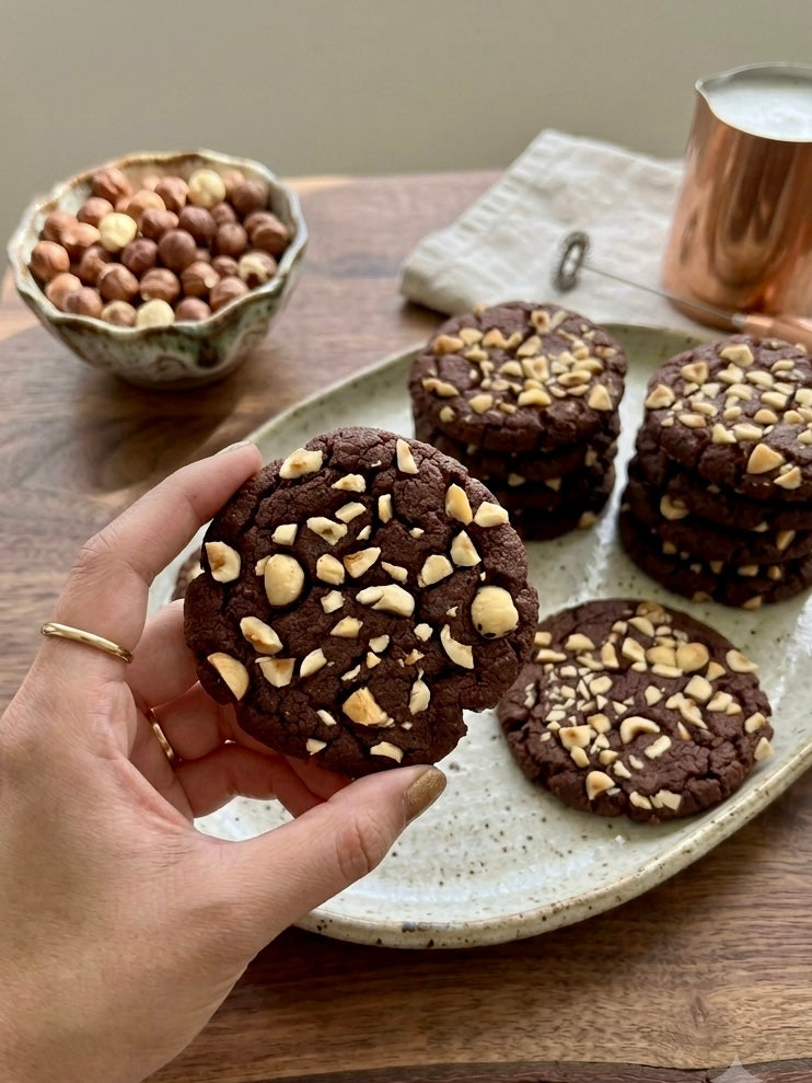 Cookie | Hazelnut Chocolate Cookie - Vegan, Gluten Free &amp; Refined Sugar Free - Nature&