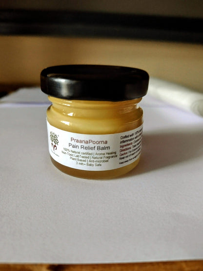 Pain Relief Balm - Plant Based &amp; Chemical Free - Praanapoorna - 25gm