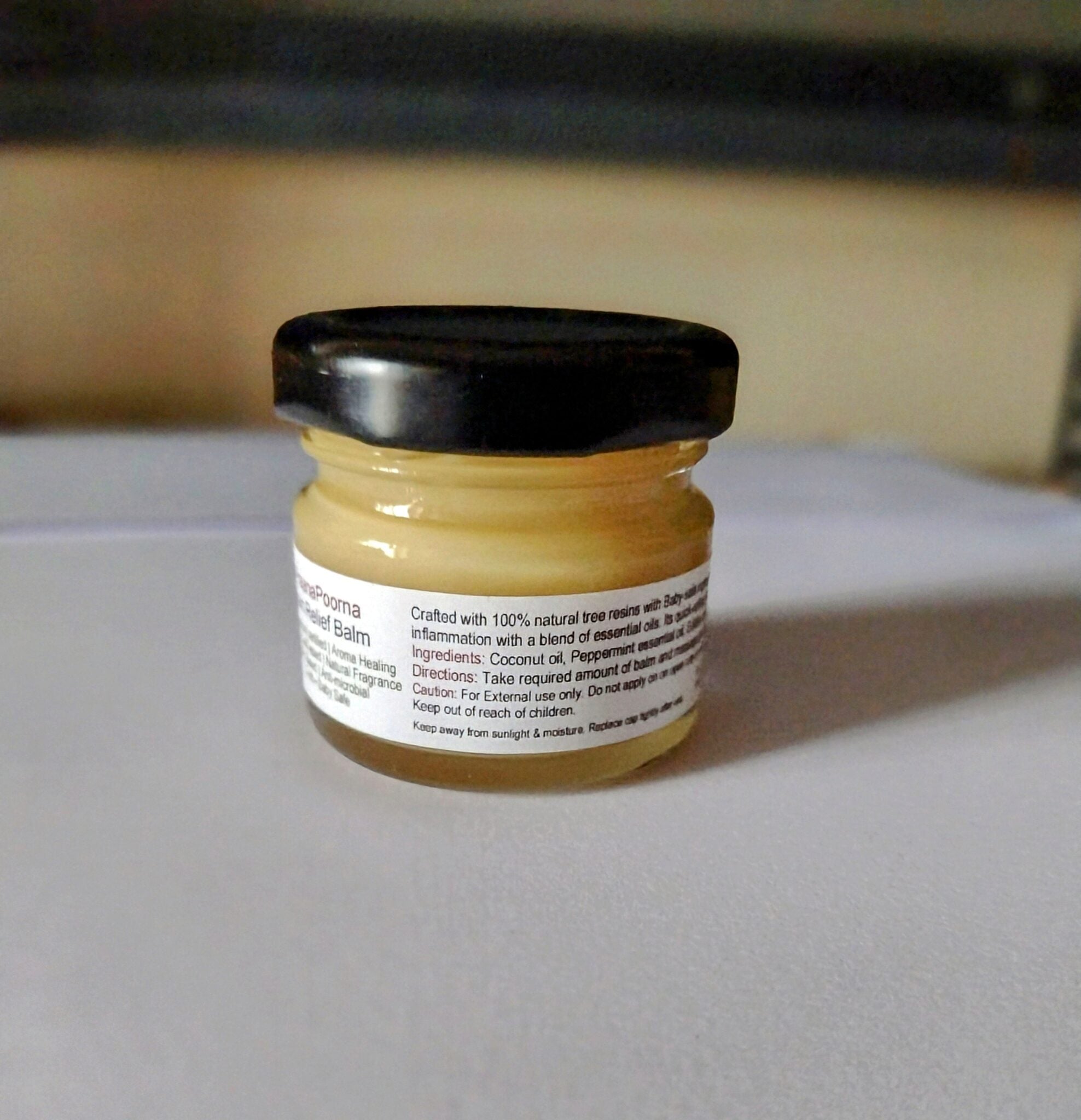 Pain Relief Balm - Plant Based &amp; Chemical Free - Praanapoorna - 25gm