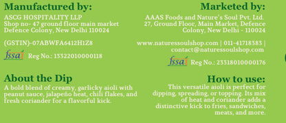 Spicy Coriander Aioli - Vegan &amp;amp; Gluten Free - Nature&