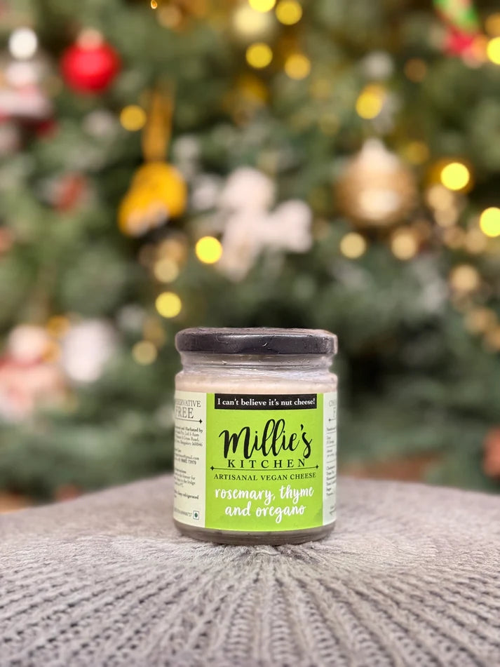 Cheese Spread ( Rosemary, Thyme & Oregano) -Plant Based -Dairy Free-No preservatives– Millie’s Kitchen – 175gm
