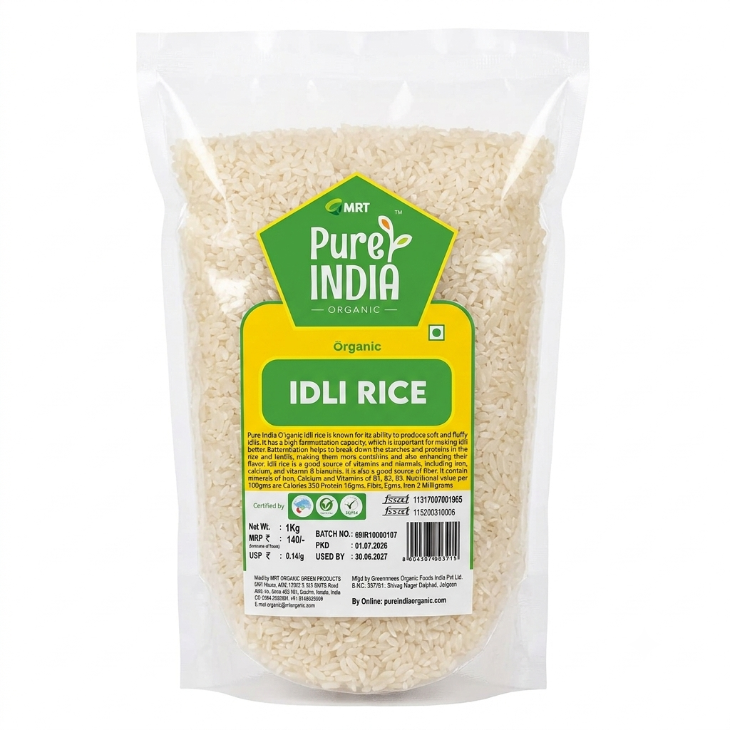 Rice | Idly Rice - No Preservatives- Mrt Organic - 1000gm