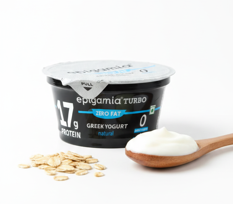 Yogurt | Natural Greek Yogurt - 17g Protein- No Added Sugar &amp; No Added Preservatives – Epigamia - 140gm
