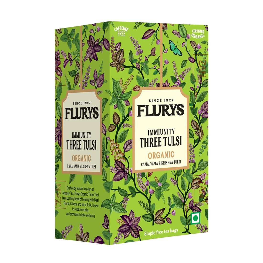 Organic Immunity Three Tulsi – Flurys – 20Tea Bags