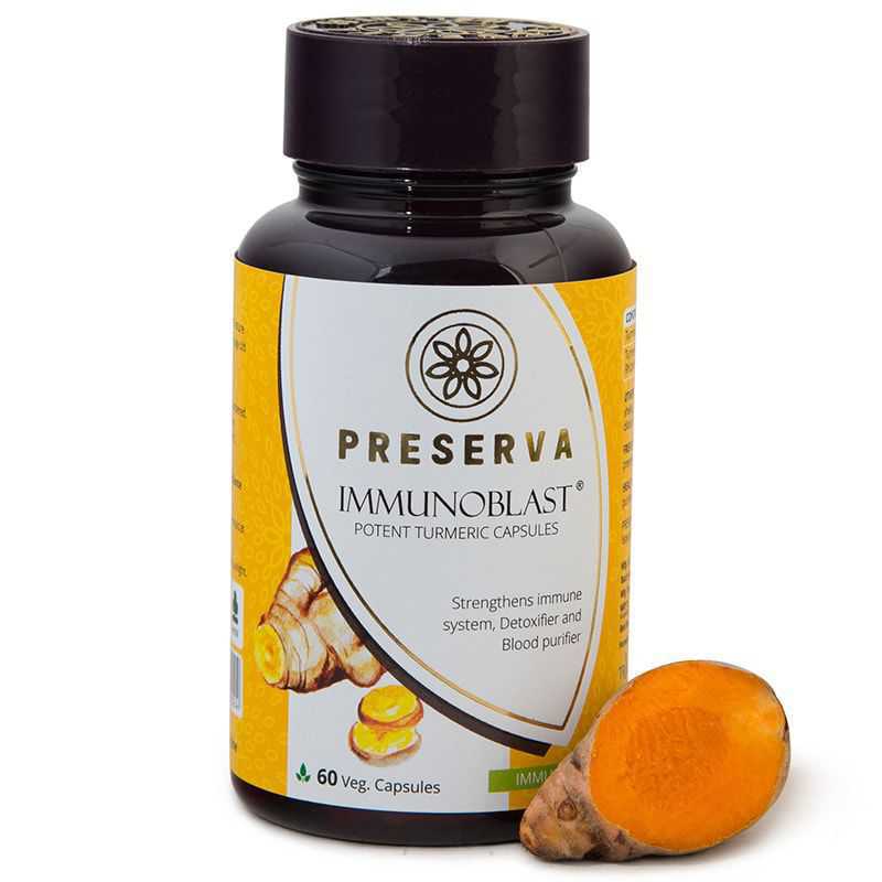 Immunoblast - Potent Turmeric Capsule - Preserva - 60 Capsules