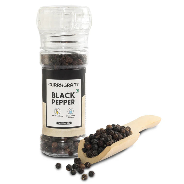 Black Pepper Grinder | No Added Chemical - Currgygram - 50gm