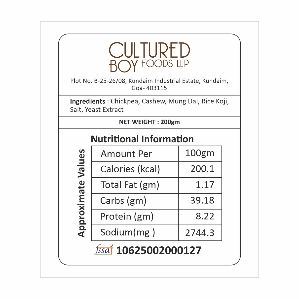Instant Miso Soup Paste - Soy Free -  Brown Koji Boy - 200gm