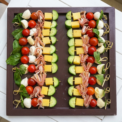 Italian Prosciutto Grazing Skewers (20 Grazing Skewers) - Ready To Eat -  Gourmet Non-Veg Party Appetizers  - Made with Organic Ingredients- 6 - 10 Persons