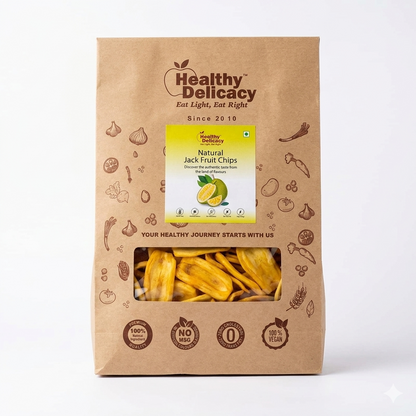 Chips- Natural Jack Fruit Chips - Gluten Free-No Preservative-No Trans Fat- High Energy -100%- Healthy Delicacy-210gm