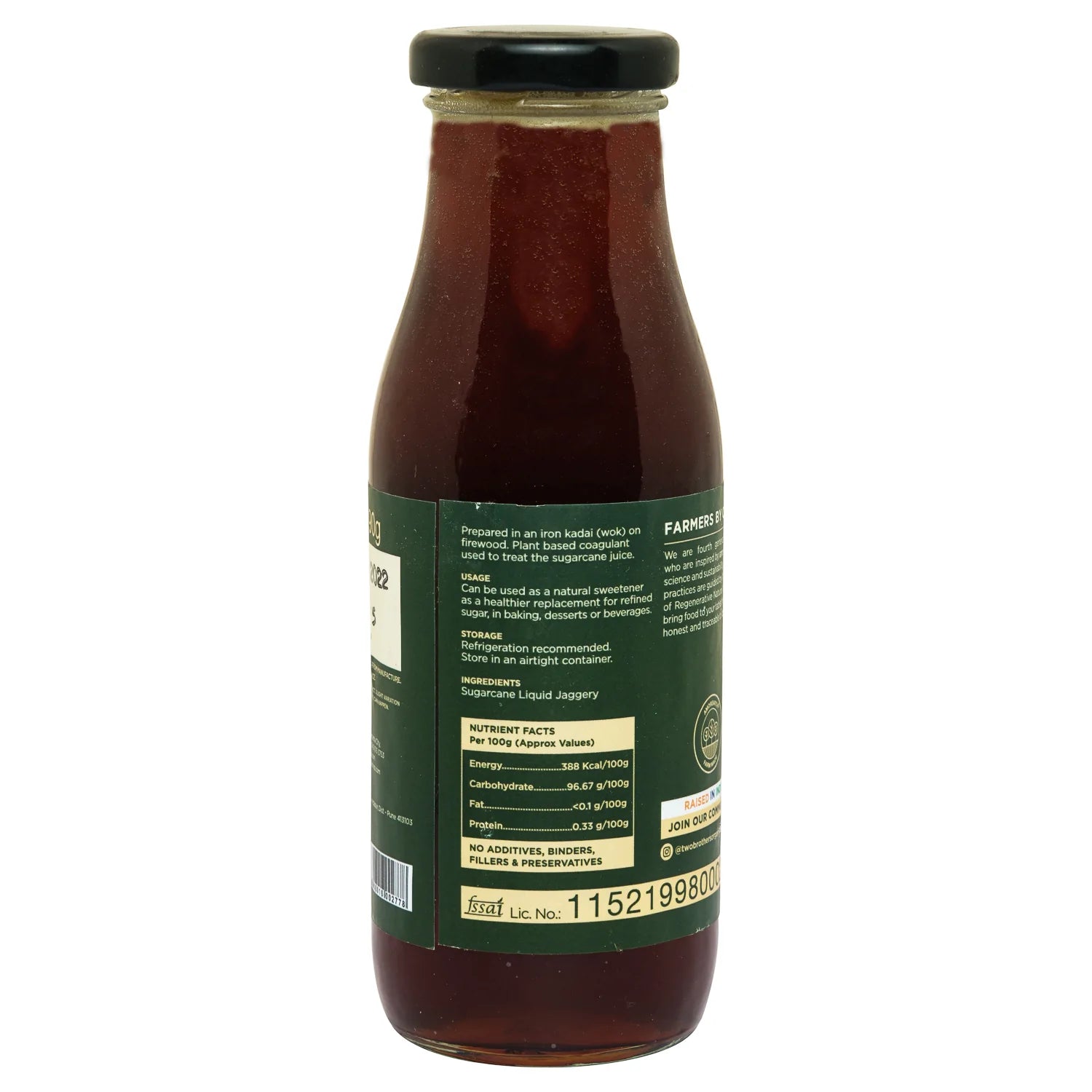 Jaggery | Liquid - Handmade - Traditional Process - Natural - Antioxidants - Two Brother - 390gm