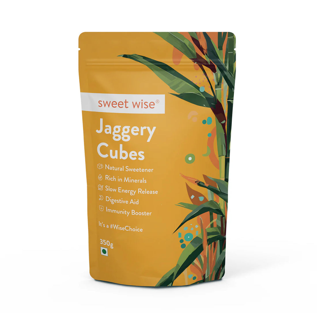 Jaggery Cubes | Natural Sweetener - High In Minerals &amp; Immunity Booster - Sweet Wise - 350gm