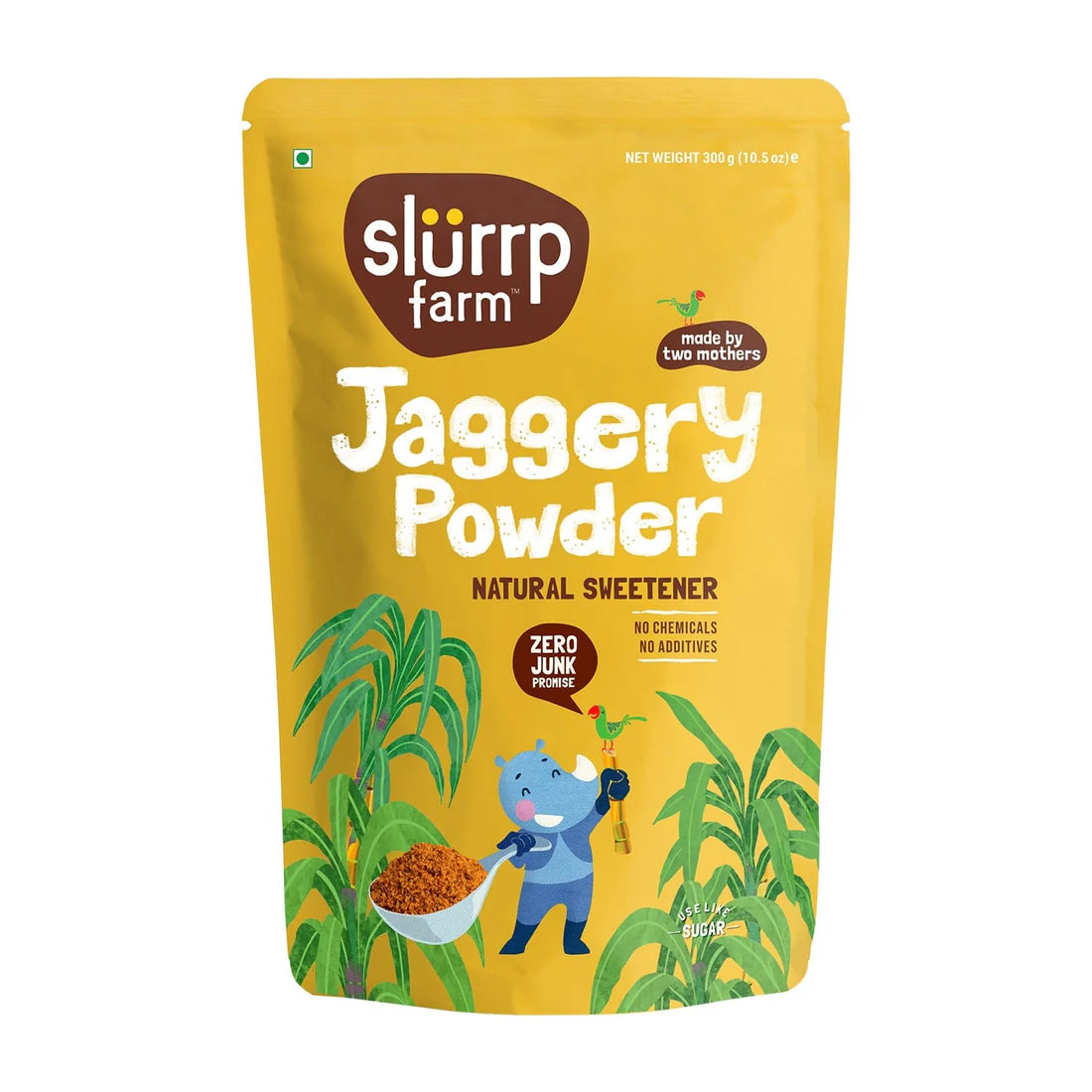 Jaggery Powder | Natural Sweetener - No Chemical &amp; No Additives - Slurrp Farm - 300gm