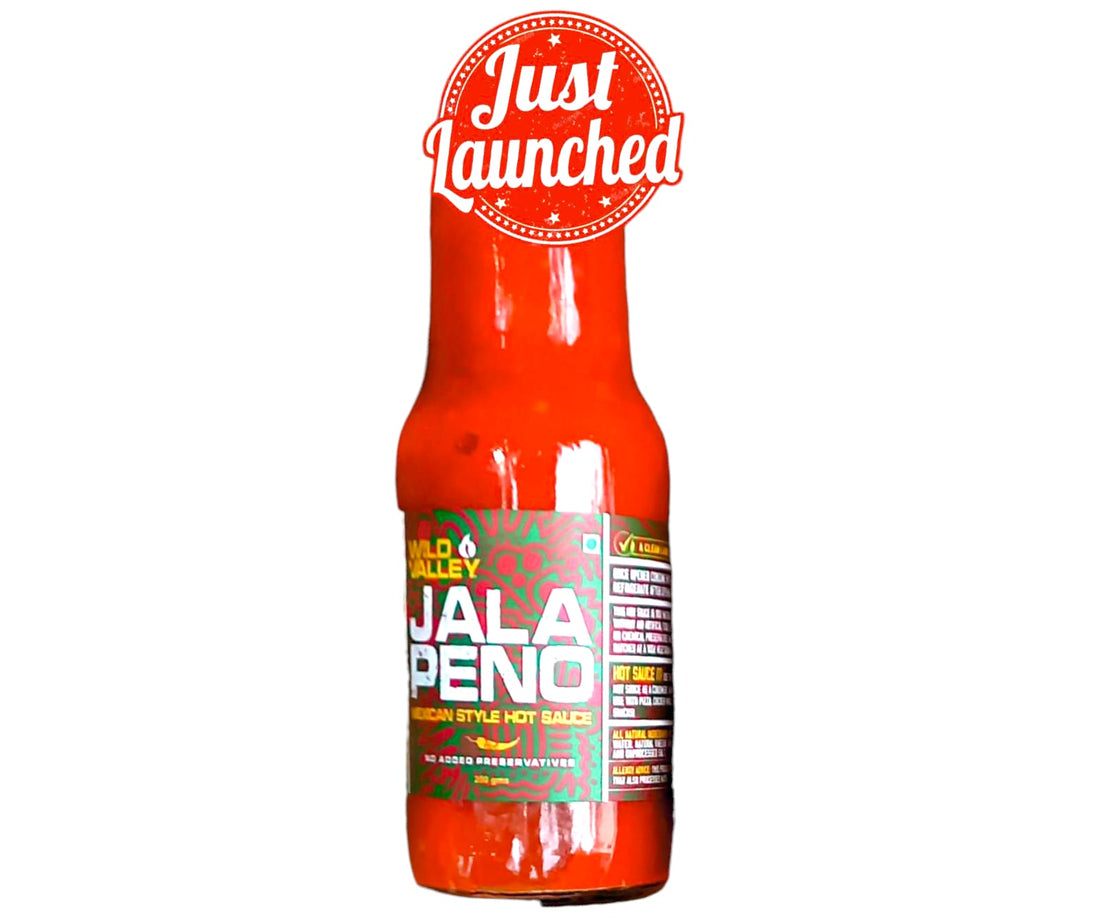 Sauce | Jalapeno Mexican Style Hot Sauce - All Natural - No Added Preservatives - Wild Valley - 225gm