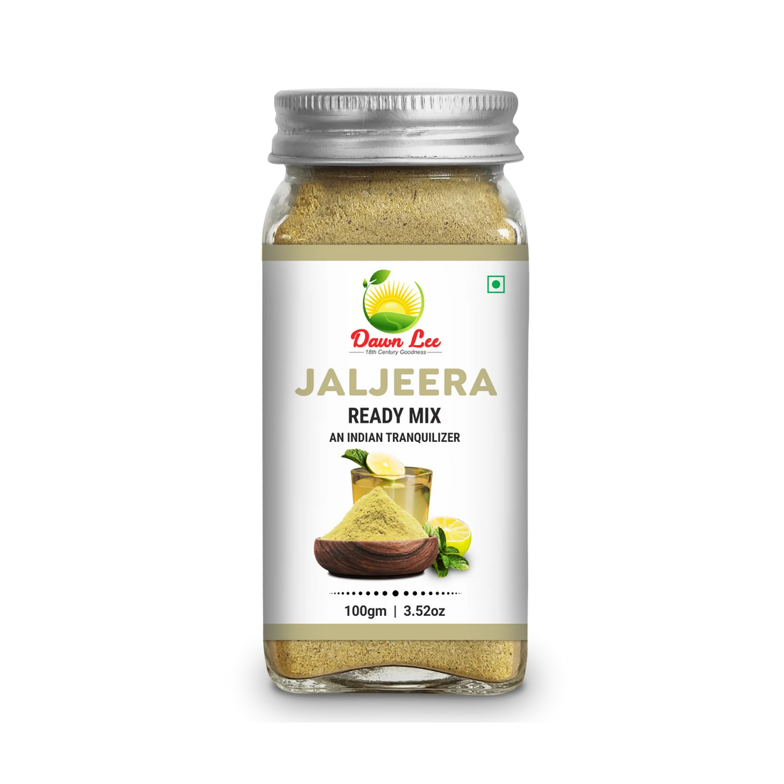 Jaljeera | Ready Mix - An Indian Tranquilizer - Added Desi Khand and Black Salt - No Adulteration &amp; No Added Preservatives - Dawn Lee - 100gm Bottle