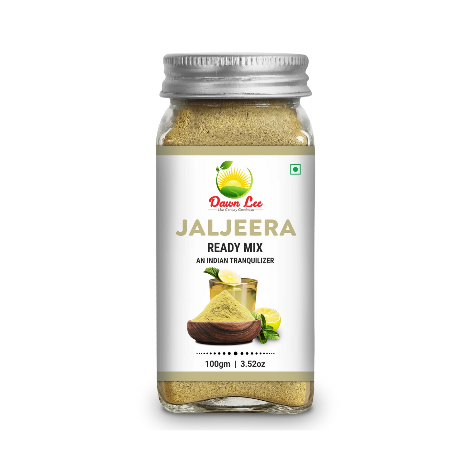 Jaljeera | Ready Mix - An Indian Tranquilizer - Added Desi Khand and Black Salt - No Adulteration &amp; No Added Preservatives - Dawn Lee - 100gm Bottle