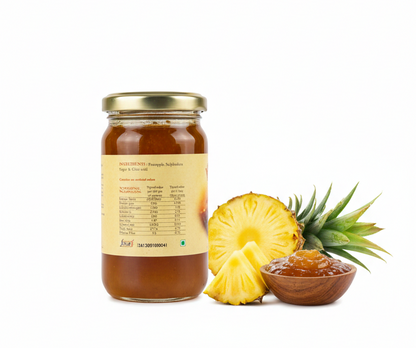 Jam | Pineapple Jam - Pineapples of Meghalaya- No Artificial Colours - Kumaoni - 250gm