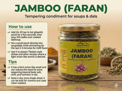 Jamboo (Faran) - Certified Organic Farms in Uttarakhand  - The Pahari Life - 100gm