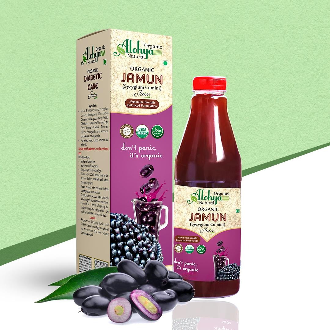 Jamun Juice | (Syzygium Cumini) – USDA Organic – Alohya Organic – 1000ml