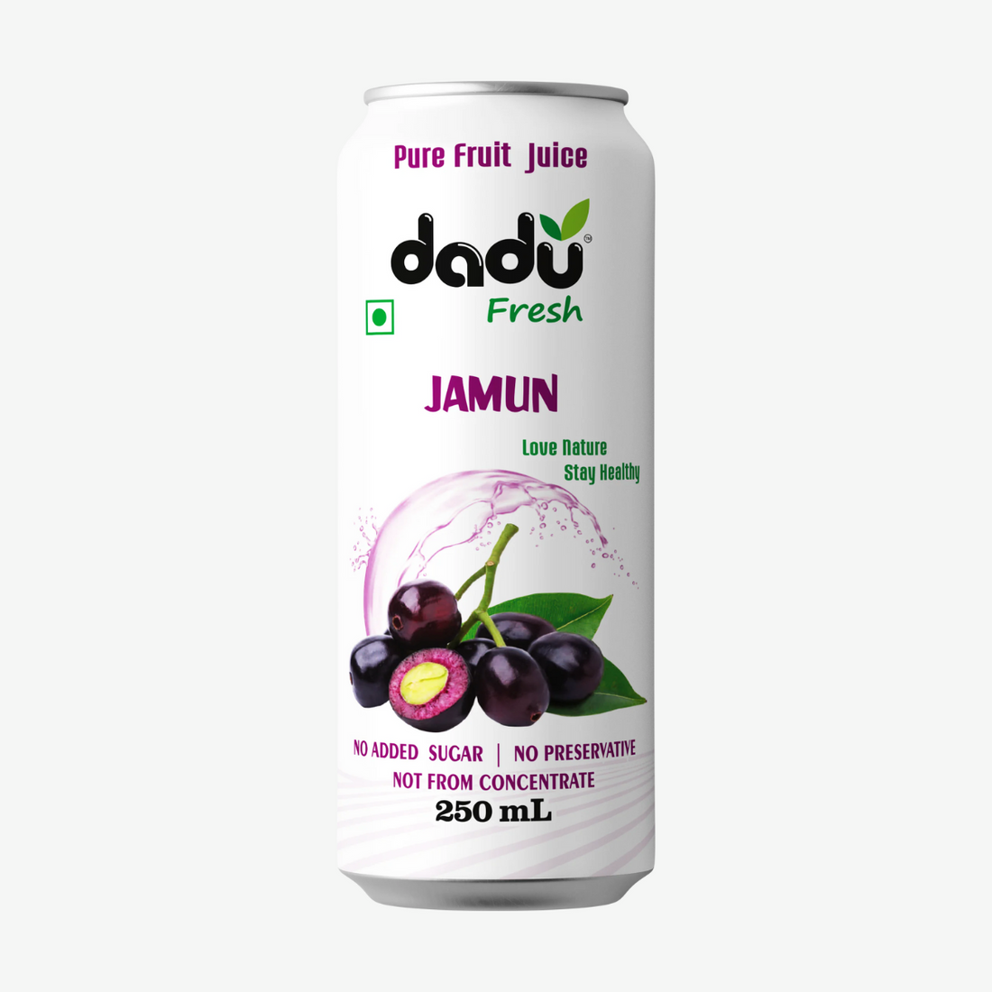 Juice | Jamun Juice - No Added Sugar, No Preservatives &amp; No Concentrate - Dadu Fresh - 250ml
