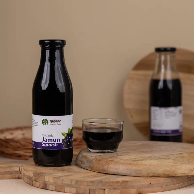 Squash | Jamun Squash - Refreshing Summer Drink - Natural Cooling Syrup - Rich in Antioxidants – No Artificial Preservatives, No Added Color &amp;amp; No Added Synthetic Preservatives – Satvyk – 500ml
