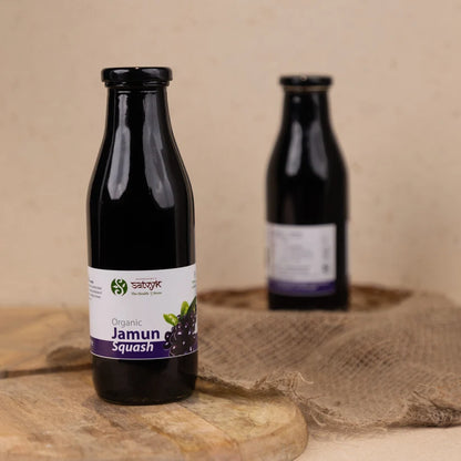 Squash | Jamun Squash - Refreshing Summer Drink - Natural Cooling Syrup - Rich in Antioxidants – No Artificial Preservatives, No Added Color &amp;amp; No Added Synthetic Preservatives – Satvyk – 500ml