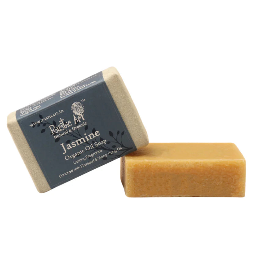 Soap | Organic Jasmine Soap - Rustic Art - 100gm