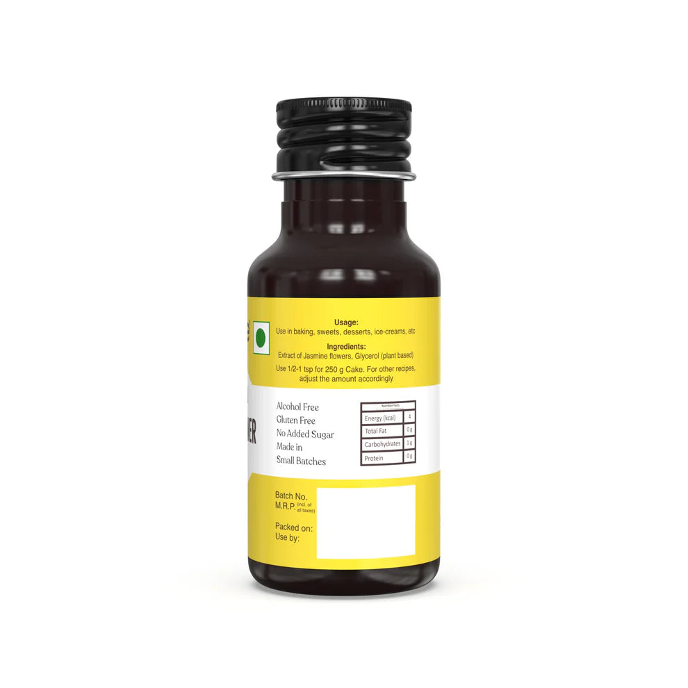 Jasmine Flower Extract | All Natural – Vegan, Gluten Free, Alcohol Free, No added Sugar &amp; No Artificial Ingredients – Carmine County – 50ml