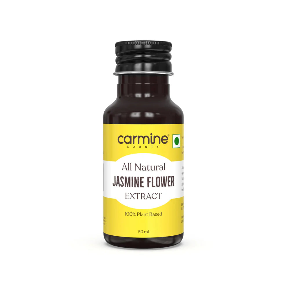 Jasmine Flower Extract | All Natural – Vegan, Gluten Free, Alcohol Free, No added Sugar &amp; No Artificial Ingredients – Carmine County – 50ml