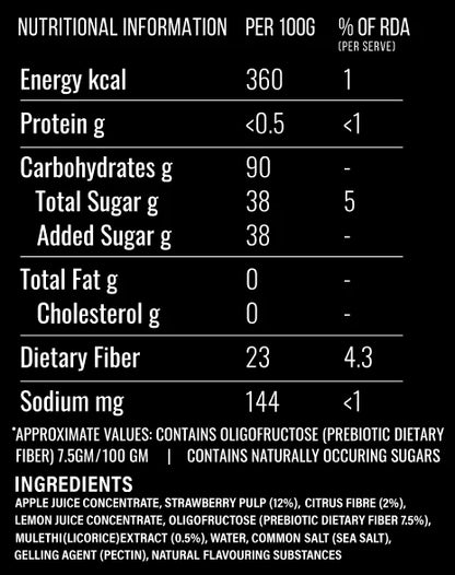 Jellies | Very Strawberry (With Real Fruit Pulp) – Vegan, Gmo Free, No White Sugar, No Artificial Colours &amp;amp; No Preservatives – Mezmo Candy – (12 Jellies) – 36gm
