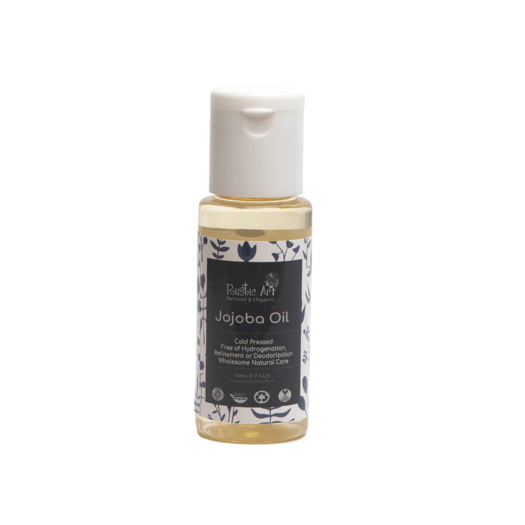 Jojoba Oil | Organic – Cold Pressed – Free Of Hydrogenation, Refinement Of Deodorization – Rustic Art – 50ml