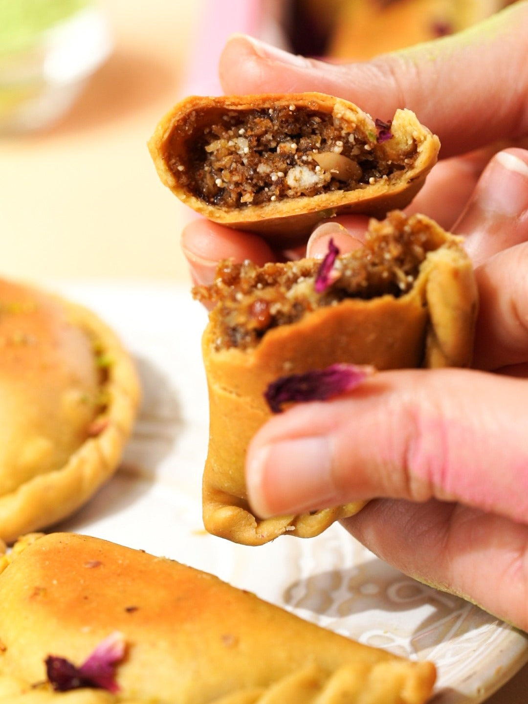 Jowar Gujiya | Baked - Classic - Vegan &amp; Gluten Free – Made Using Besan, Jowar &amp; Rice Flour – Nature’s Soul