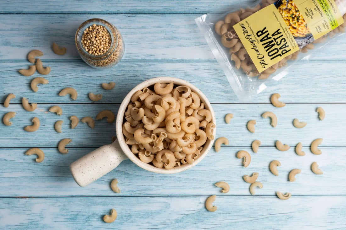 Jowar Pasta | High Protein, No Msg & Preservatives Free – The Cow Boys Farm – 180gm