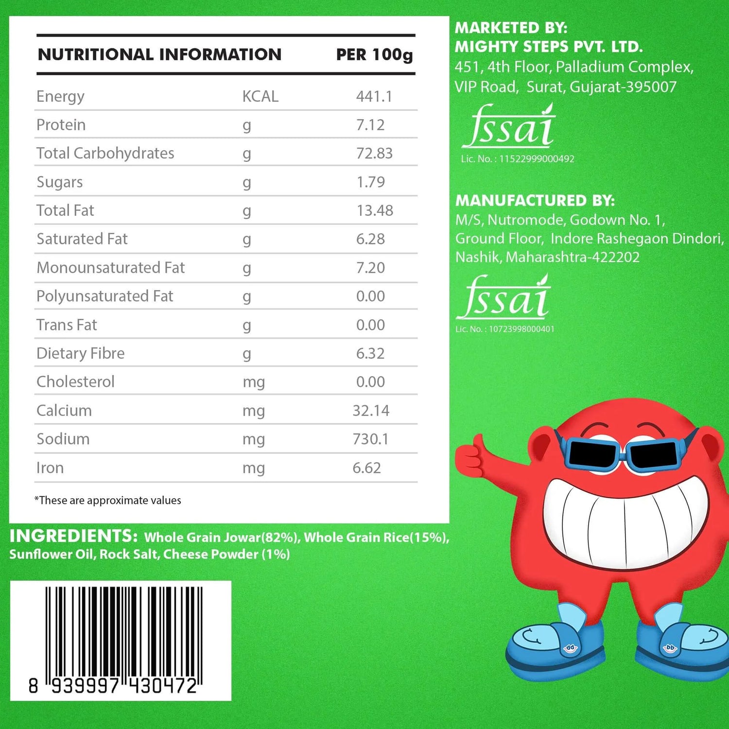 Puffs | Cheesy Blast Jowar Puffs Snack – Gluten Free, Cholesterol Free, No Added Preservatives &amp;amp; No Trans Fat – Bebe Burp – 35gm