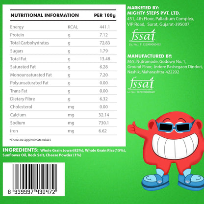 Puffs | Cheesy Blast Jowar Puffs Snack – Gluten Free, Cholesterol Free, No Added Preservatives &amp;amp; No Trans Fat – Bebe Burp – 35gm