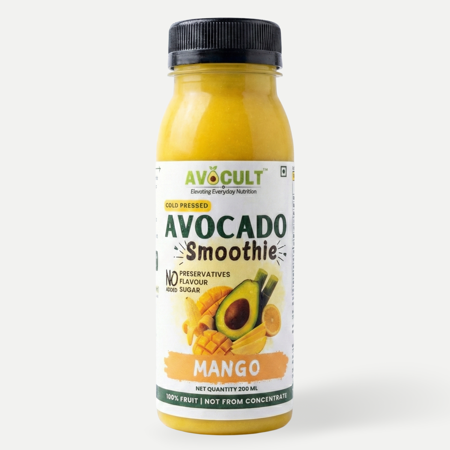 Juice | Avocado Mango Smoothie - Summer Drink – Vegan - 100% Fruit Juice-No Added Preservatives, Flavour &amp; Sugar – Avocult – 200