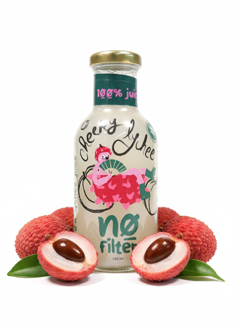 Juice |  Cheeky Lychee -100%  Lychee Juice- No Added Sugar, No Water, No Preservatives &amp; No Concentrate -No Filter - 355ml