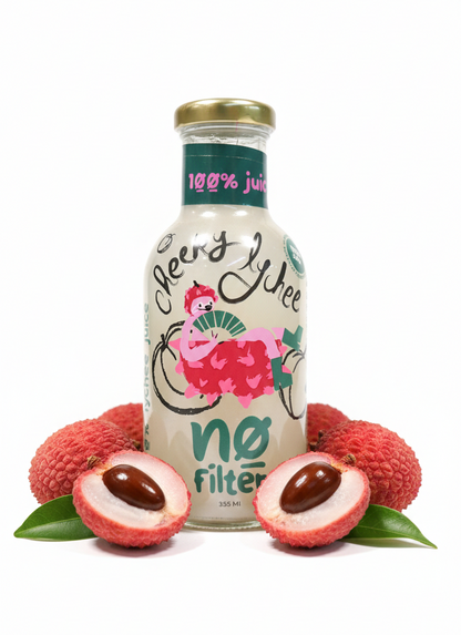 Juice |  Cheeky Lychee -100%  Lychee Juice- No Added Sugar, No Water, No Preservatives &amp; No Concentrate -No Filter - 355ml
