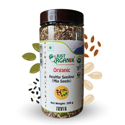Healthy Seeding | (Mix Seeds) - USDA Organic - Just Organik – 250gm