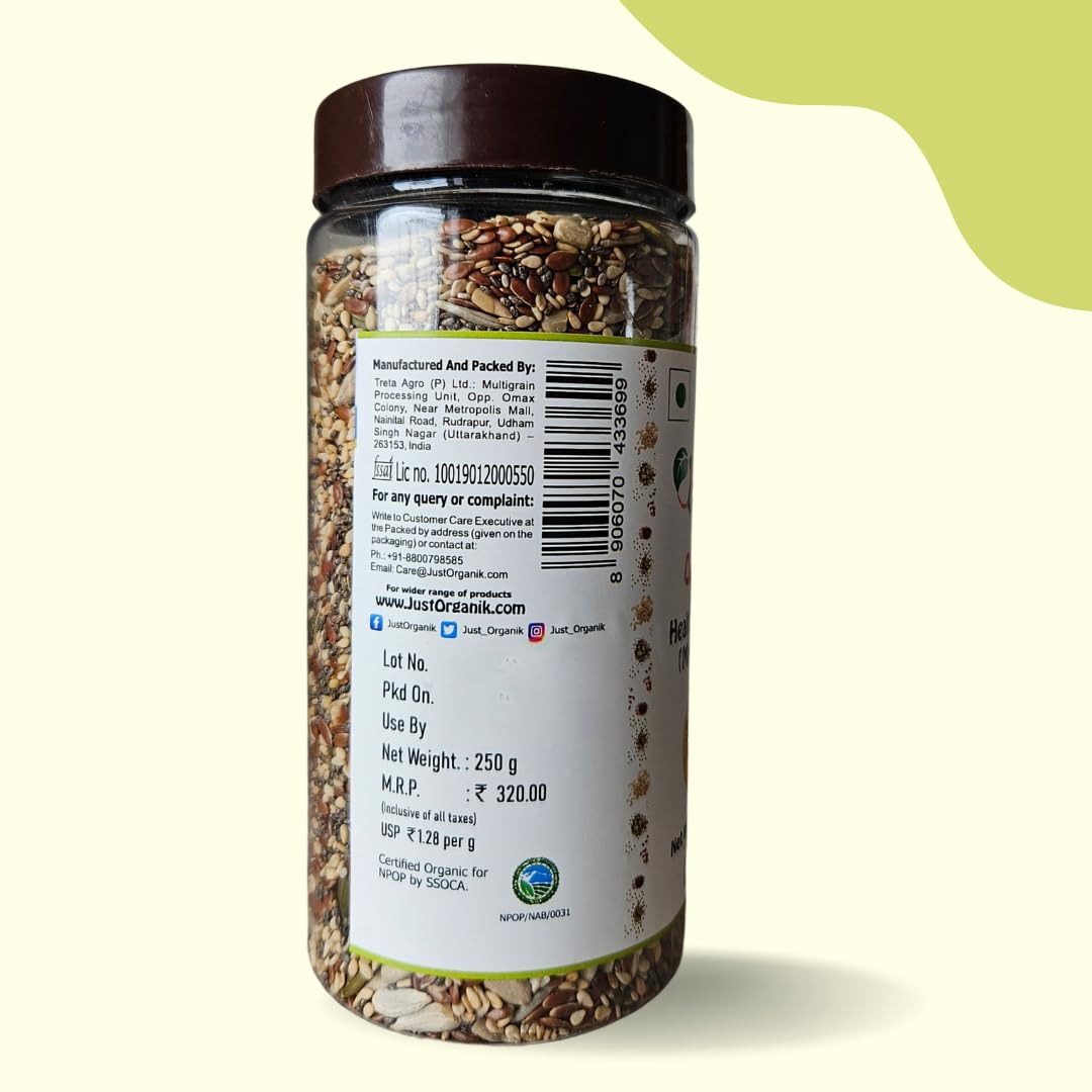 Healthy Seeding | (Mix Seeds) - USDA Organic - Just Organik – 250gm