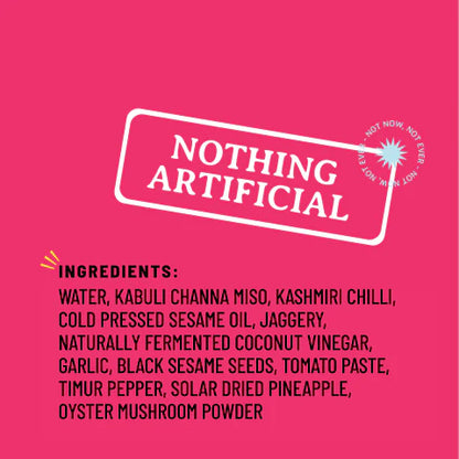 Korean BBQ (Stir Fry Sauce) -Black Sesame, Native Miso , Timur Pepper - Citrusy Peppery Tingly - Natural - Indian  - No Refined Sugar, No Bad Oil &amp; Nothing Artificial - Boombay - 250gm